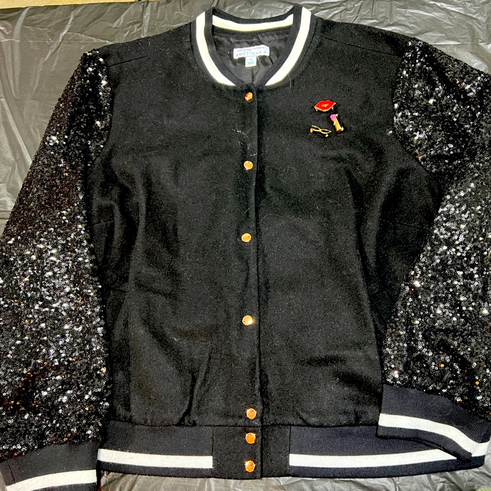 Plus Size Bomber Jacket